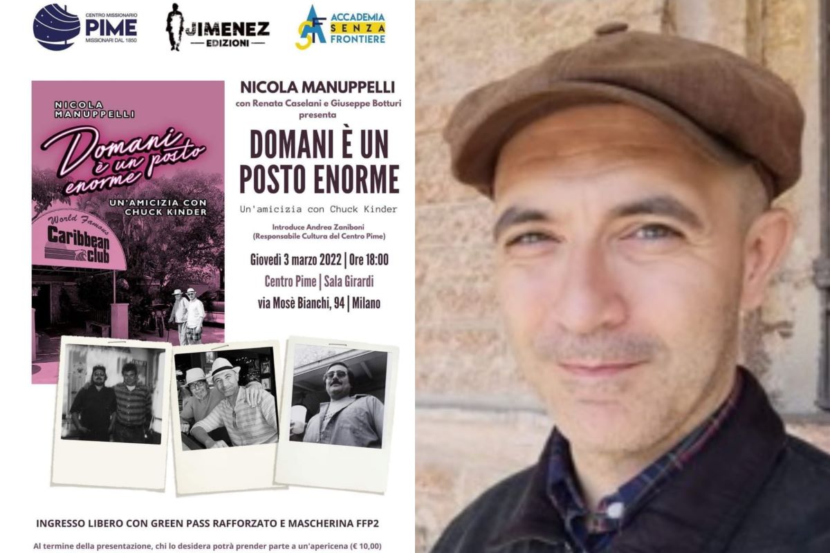 Nicola Manuppelli a Milano racconta Chuck Kinder e “Domani è un posto enorme”