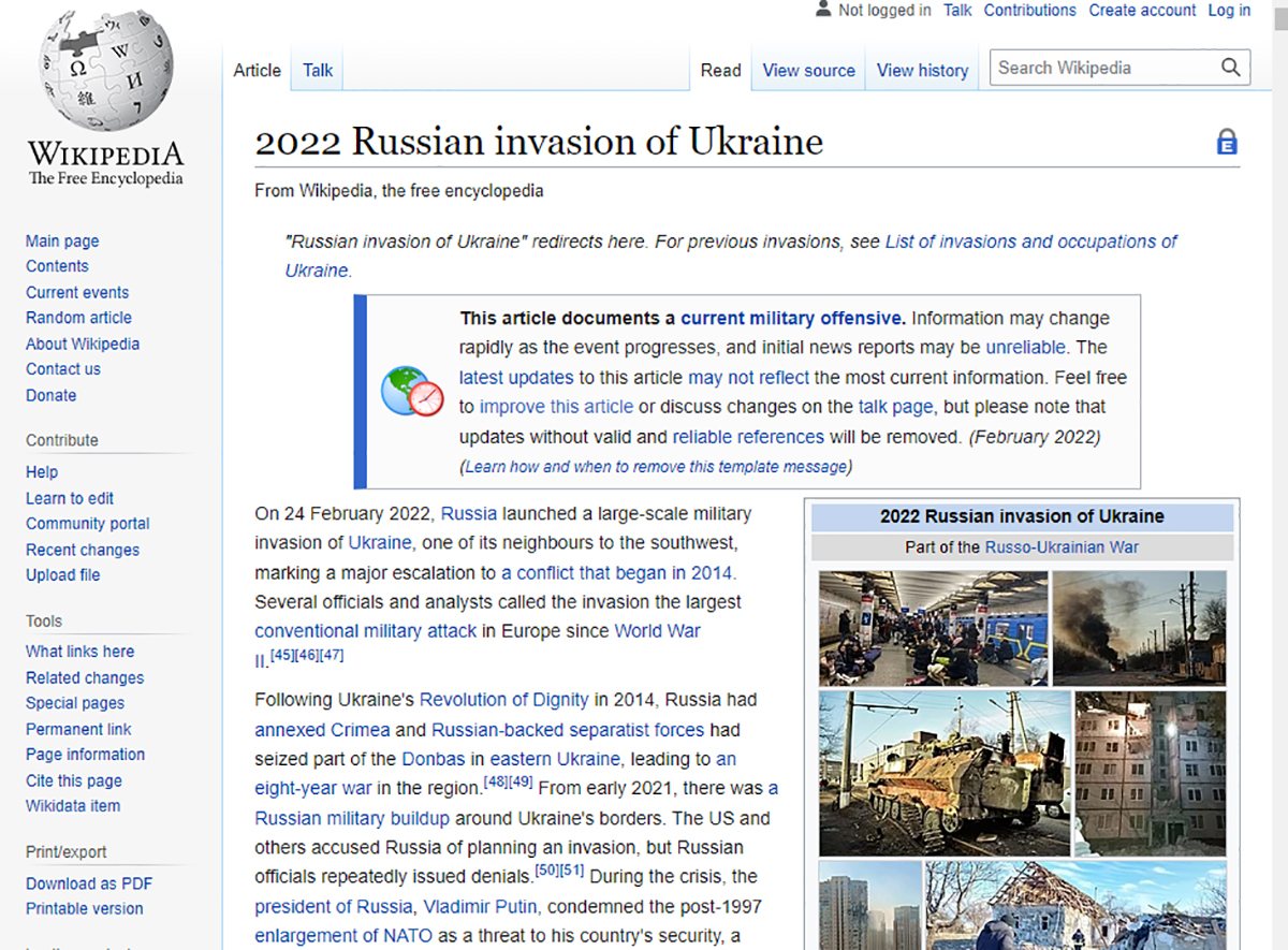 Guerra Russia-Ucraina, ultime notizie: Wikipedia e i nemici interni di Putin