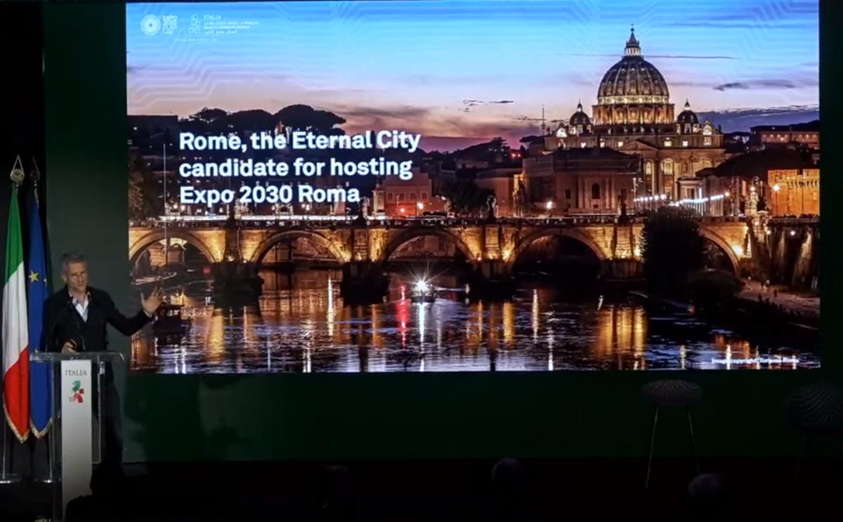Expo 2030, il sindaco Gualtieri candida Roma e svela il logo dell’evento Expo 2030, il sindaco Gualtieri candida Roma e svela il logo dell’evento