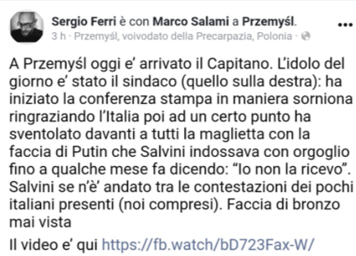 Polonia, i contestatori di Salvini? Due fotografi italiani freelance Polonia, i contestatori di Salvini? Due fotografi italiani freelance