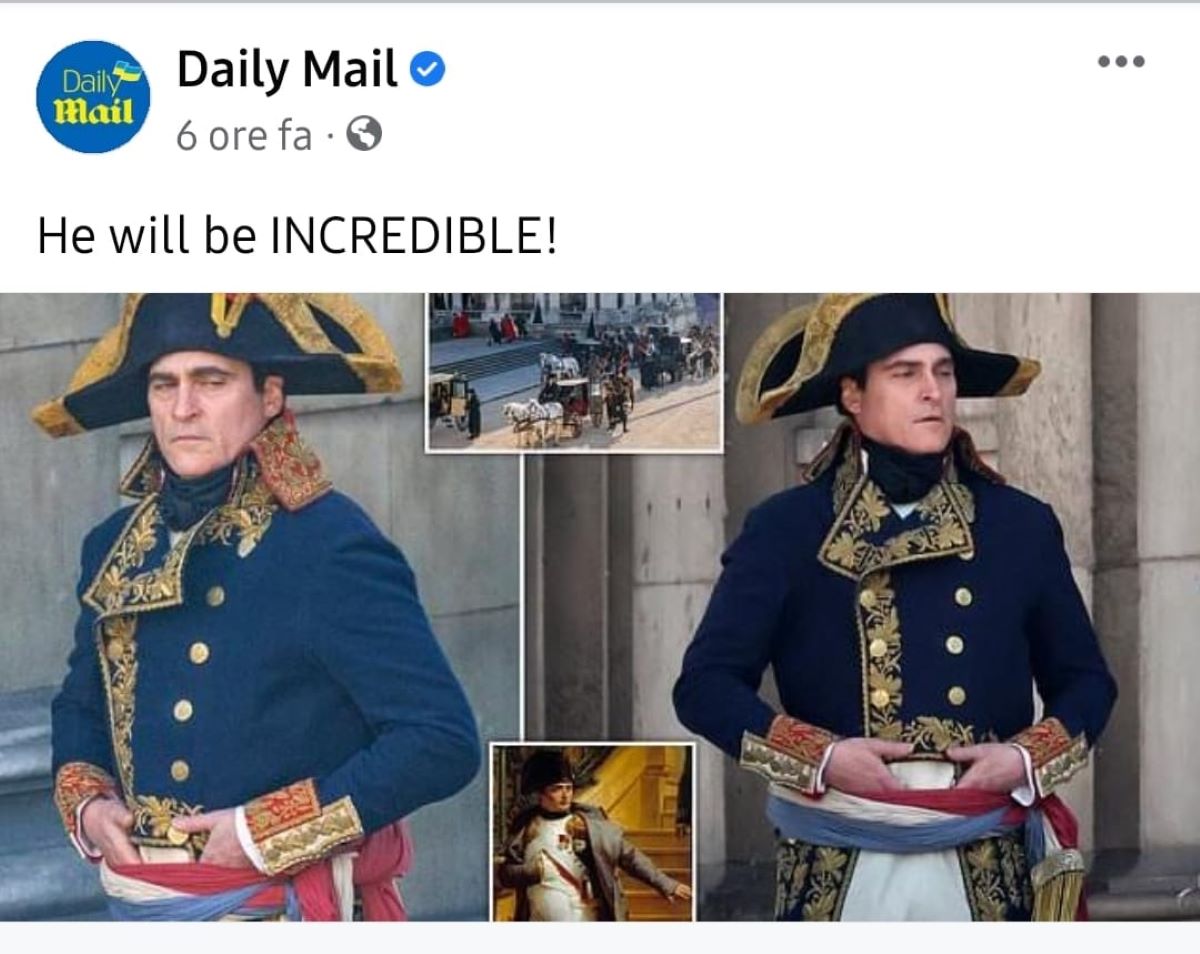 Joaquin Phoenix è Napoleone nelle prime foto rubate dal set di Ridley Scott