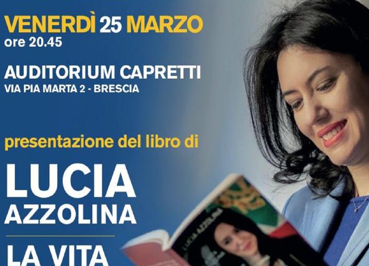 Azzolina, presentazione del libro a Brescia con gaffe Azzolina, presentazione del libro a Brescia con gaffe