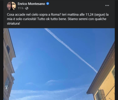 “Allarme scie chimiche”, il no vax Enrico Montesano scatenato sui social