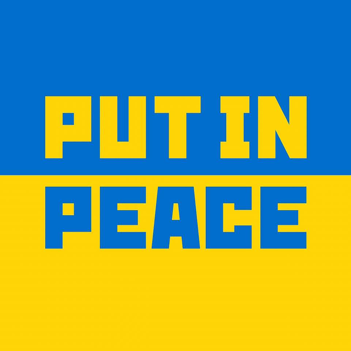 Put in Peace: lo sberleffo dell’arte allo “zar” che ha scatenato la guerra