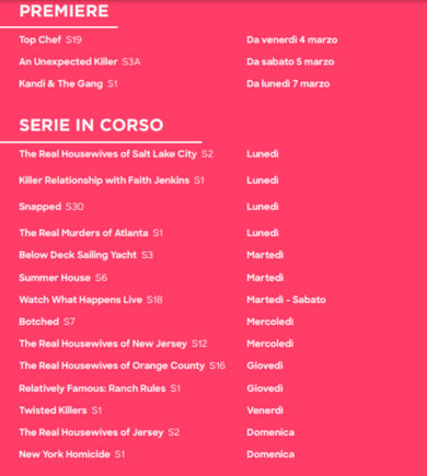 Hayu, da Top Chef 19 a Summer House 6: i nuovi reality in streaming