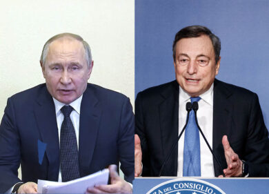 Ucraina, telefonata di un’ora tra Draghi e Putin su pace e pagamenti in rubli