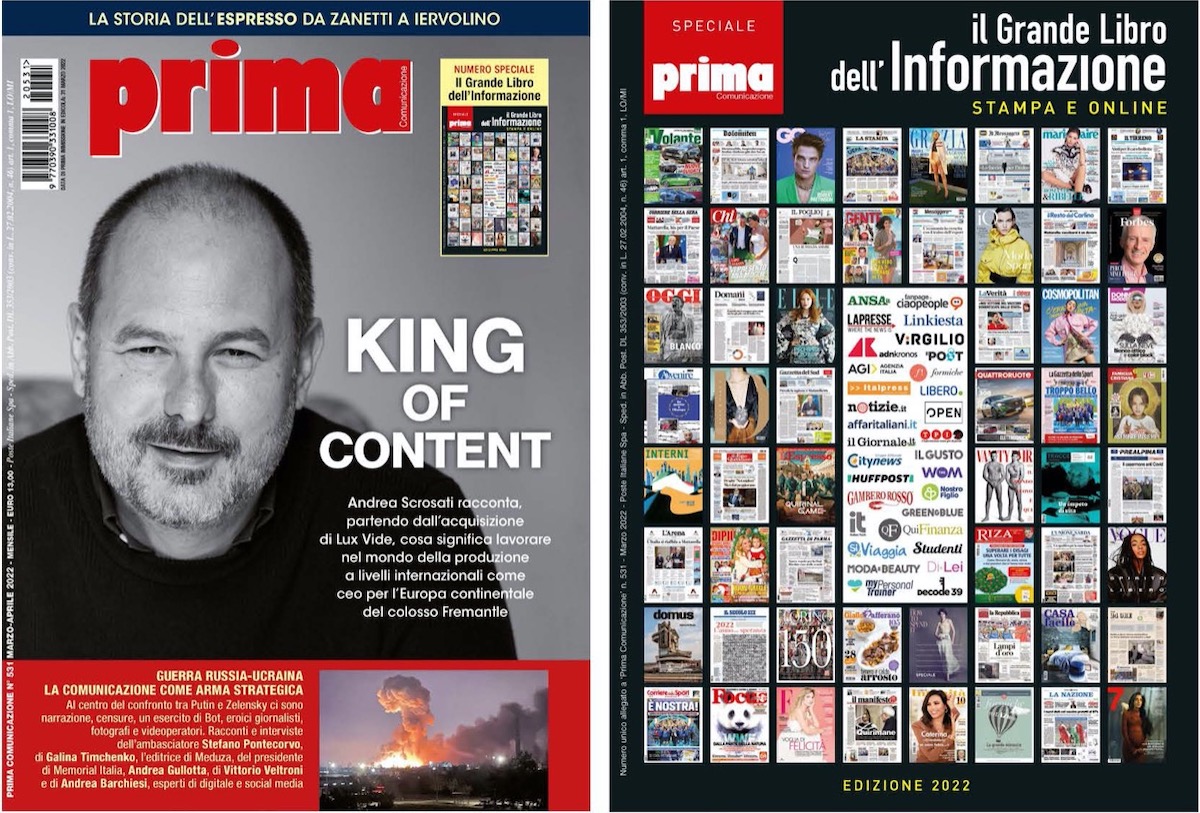 ‘Prima’ e ‘Grande Libro dell’informazione’ sono in edicola e on line ‘Prima’ e ‘Grande Libro dell’informazione’ sono in edicola e on line
