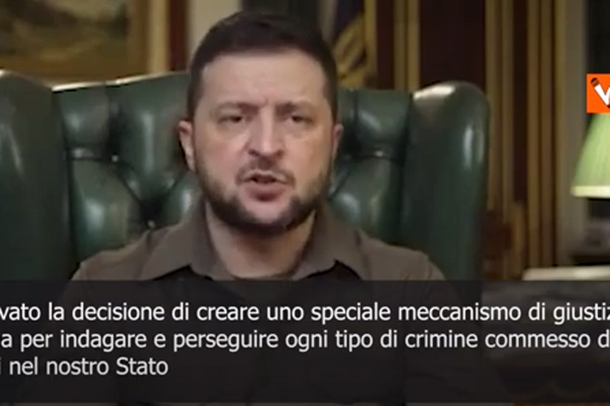 Zelensky: “Approvato meccanismo speciale per indagine su crimini russi in Ucraina” Zelensky: “Approvato meccanismo speciale per indagine su crimini russi in Ucraina”