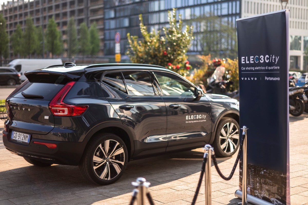 Volvo inaugura a Milano il servizio di car-sharing Elec3city