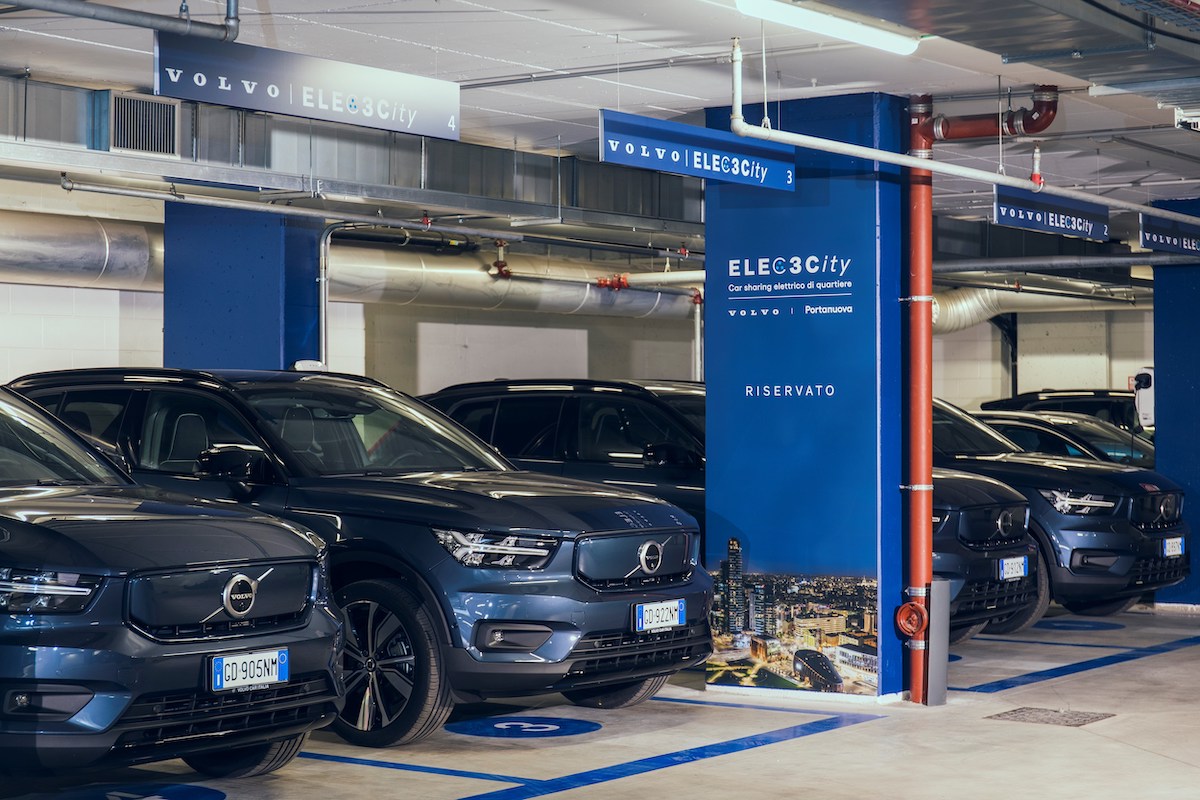 Volvo inaugura a Milano il servizio di car-sharing Elec3city