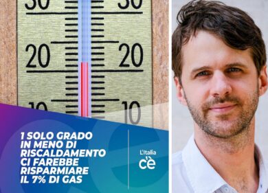 Pinelli (L’Italia c’è): “Un grado in meno nelle case, consumi giù del 7%”