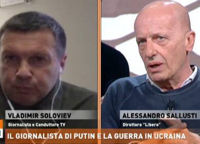 “Bucha? Messinscena”, “Falso”, braccio destro di Putin parla alla tv italiana