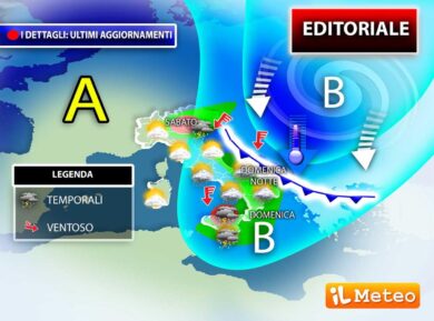 Meteo Pasqua Pasquetta: cambia tutto. Pioggie, acquazzoni, freddo e vento