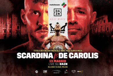Scardina e De Carolis si affrontano a Milano il 13 maggio all’Allianz Cloud