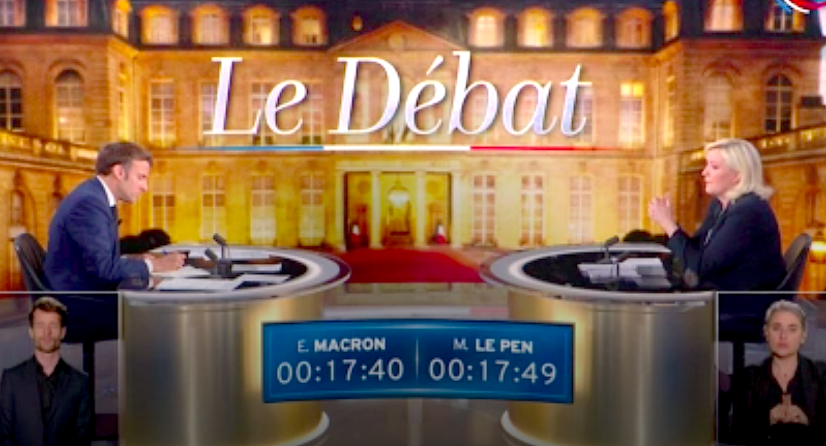 DIBATTITO TV MACRON   LE PEN