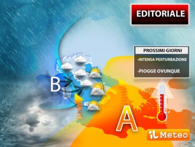 Meteo prossimi giorni: arriva la bufera dall’Atlantico, pioggia e nubifragi