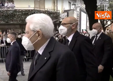 La pizza con il volto di Mattarella per l’arrivo del Presidente ad Acerra in occasione del 25 aprile