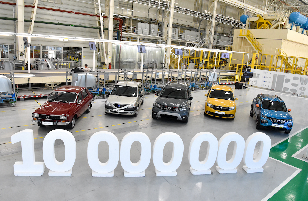 Dacia : prodotto il 10 milionesimo veicolo della sua storia Dacia : prodotto il 10 milionesimo veicolo della sua storia