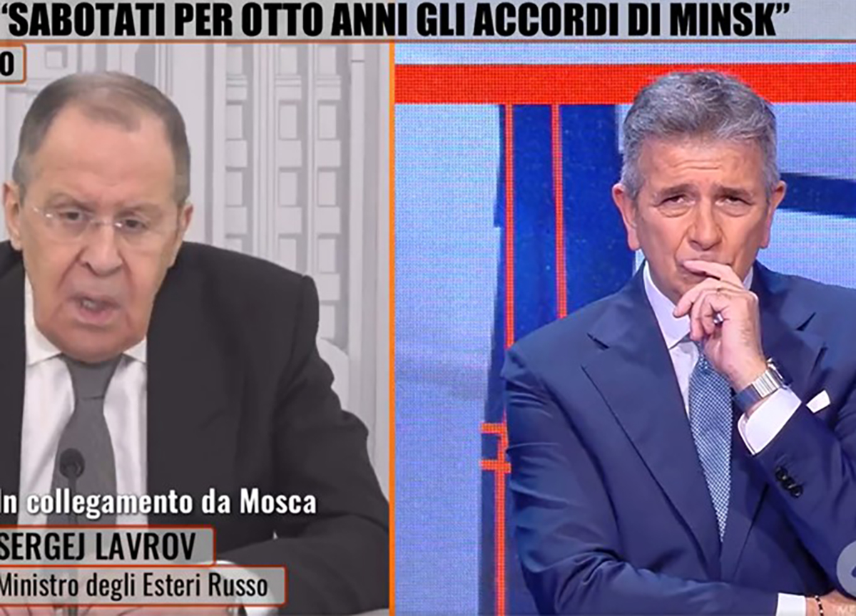 Rete 4, un caso l’intervista a Lavrov: “Onta per Italia”, “Libertà di stampa” Rete 4, un caso l’intervista a Lavrov: “Onta per Italia”, “Libertà di stampa”