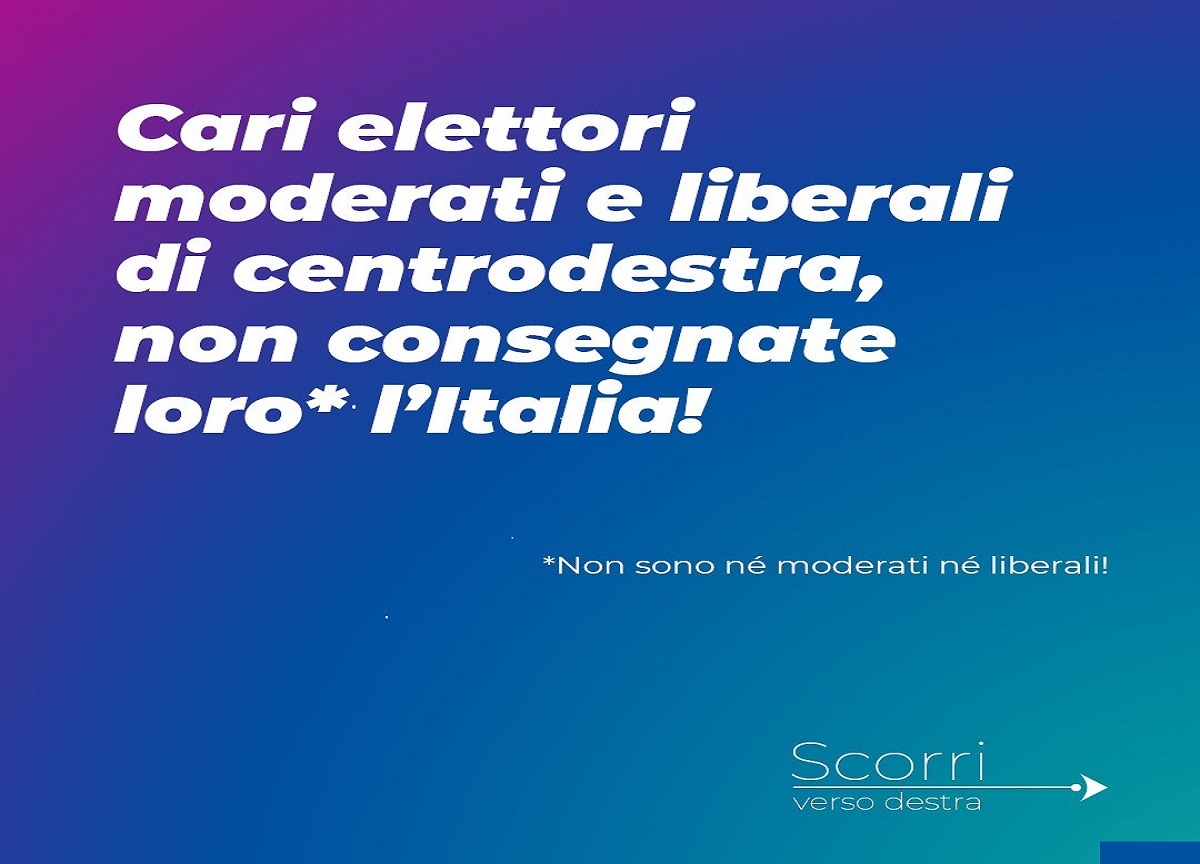 L’Italia C’è ai moderati: “Votare per Salvini e Meloni sconfessa vostre idee” L’Italia C’è ai moderati: “Votare per Salvini e Meloni sconfessa vostre idee”