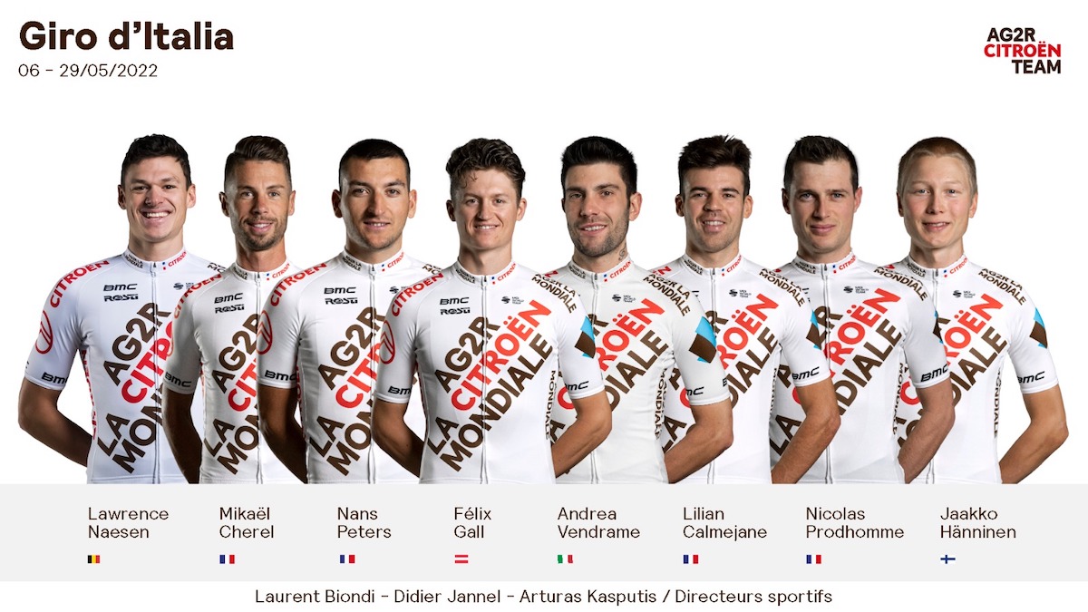 AG2R Citroën Team scalda i muscoli per affrontare il “Il Giro d’Italia” AG2R Citroën Team scalda i muscoli per affrontare il “Il Giro d’Italia”