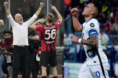 Milan-Inter: festa scudetto, San Siro “conteso”. E Pioli… is on fire (VIDEO)