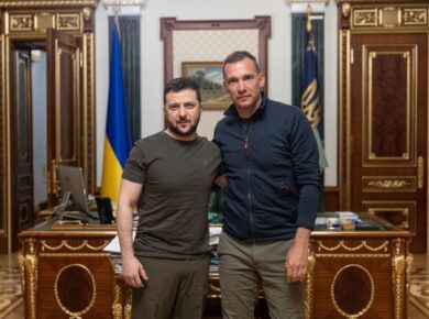 Ucraina, Shevchenko da Zelensky: l’ex calciatore nuovo “ambasciatore”