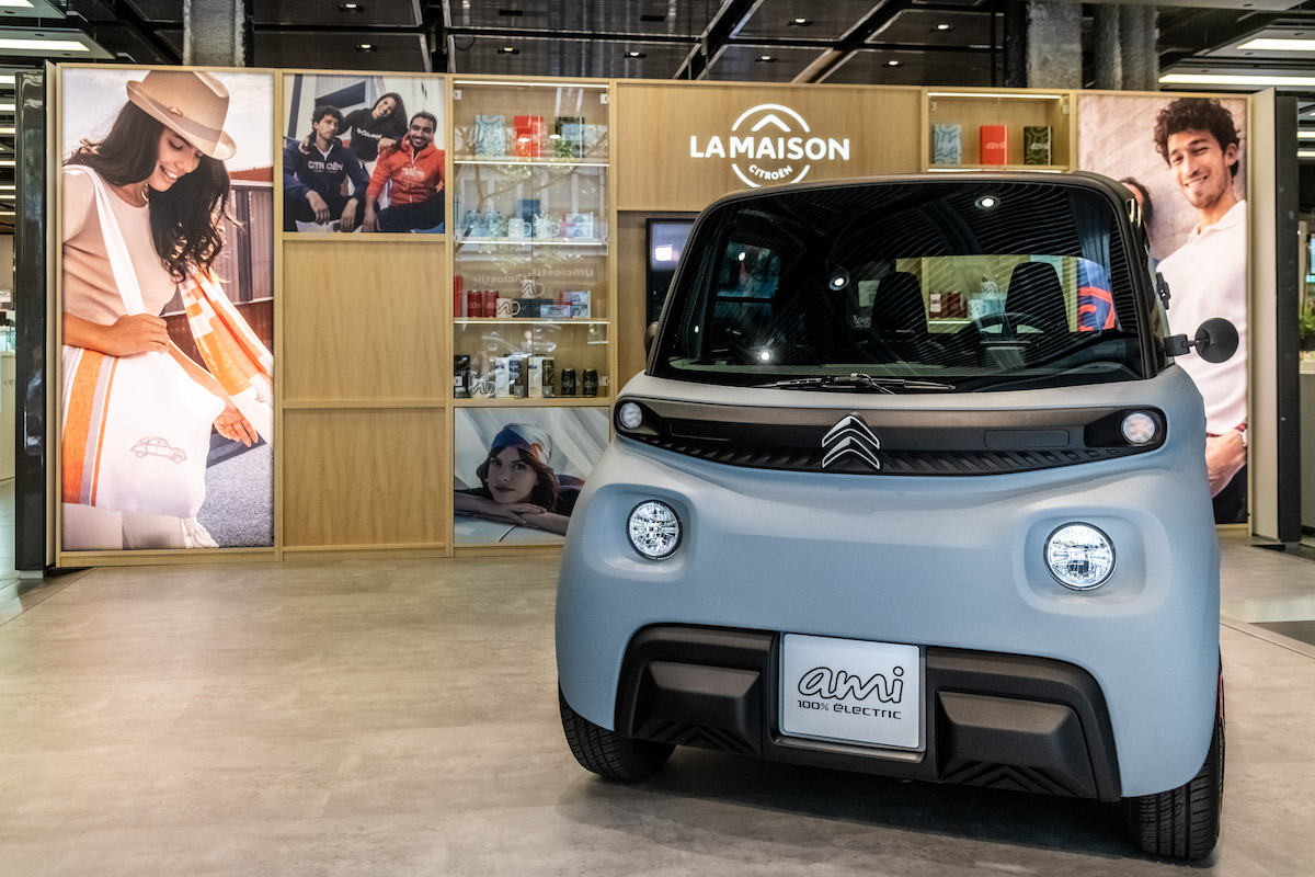 Citroën Ami 100% ëlectric: la rivoluzione della mobilità urbana è in vetrina