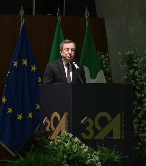 Mario Draghi a Milano per 30° anniversario della Direzione Investigativa Antimafia