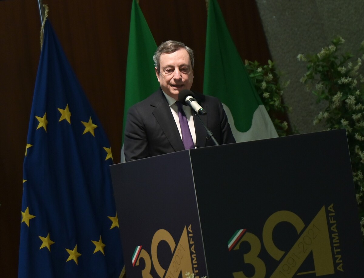 Mario Draghi a Milano per 30° anniversario della Direzione Investigativa Antimafia