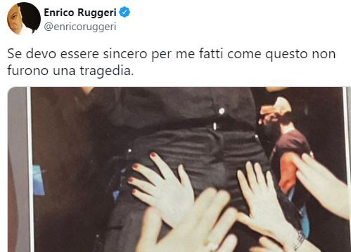 Ruggeri come Blanco. Mani su parti intime delle fan. “Polemica da bimbiminkia” Ruggeri come Blanco. Mani su parti intime delle fan. “Polemica da bimbiminkia”