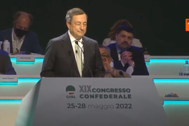 Draghi al Congresso Cisl: “Qui per fare quello che serve all’Italia”. I VIDEO