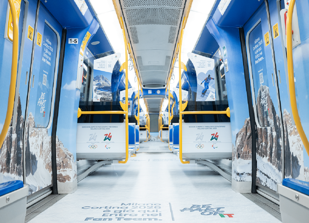 Milano Cortina 2026, l’esperienza immersiva sui vagoni della M5. FOTO