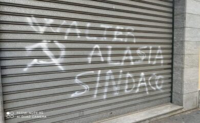 Sesto San Giovanni, scritta pro Br: “Walter Alasia sindaco”