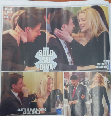 Giuseppe Conte e Olivia Paladino come non li avete mai visti, quanta passione