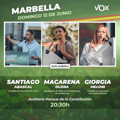 Giorgia Meloni va a Marbella per sostenere la candidata di Vox in Andalusia