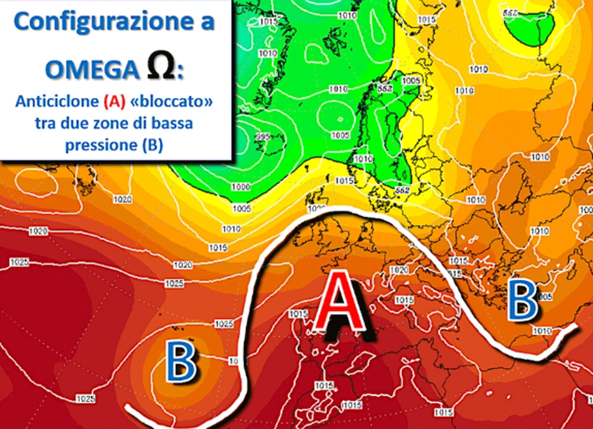 Meteo, blocco a Omega sull’Italia. Effetti spaventosi. Non accadeva da anni Meteo, blocco a Omega sull’Italia. Effetti spaventosi. Non accadeva da anni