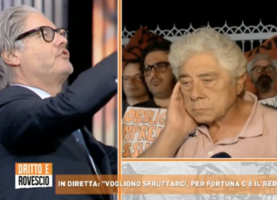 Dritto e rovescio, Del Debbio si becca un “vaffa” da un fan del RdC. VIDEO