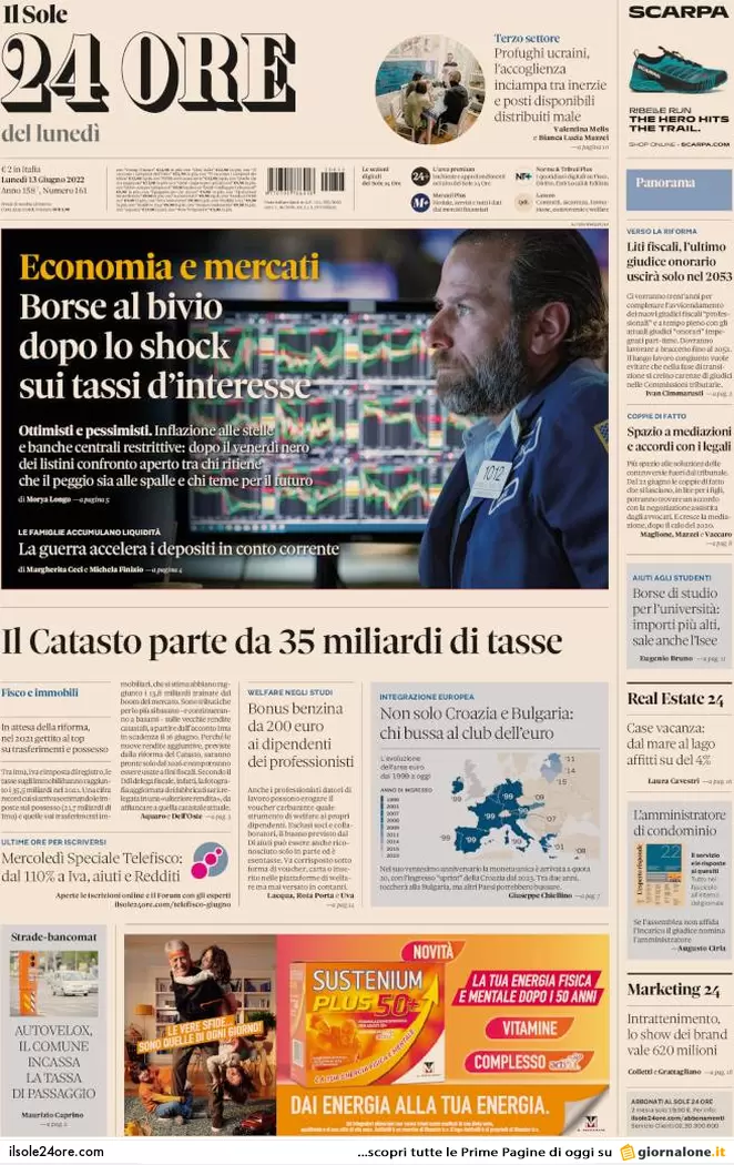 Prime pagine quotidiani 13 giugno 2022: referendum flop ed exit poll comunali Prime pagine quotidiani 13 giugno 2022: referendum flop ed exit poll comunali