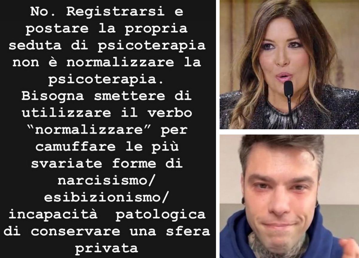 Lucarelli contro Fedez: “Audio dallo psicologo? Narcisismo esibizionista” Lucarelli contro Fedez: “Audio dallo psicologo? Narcisismo esibizionista”