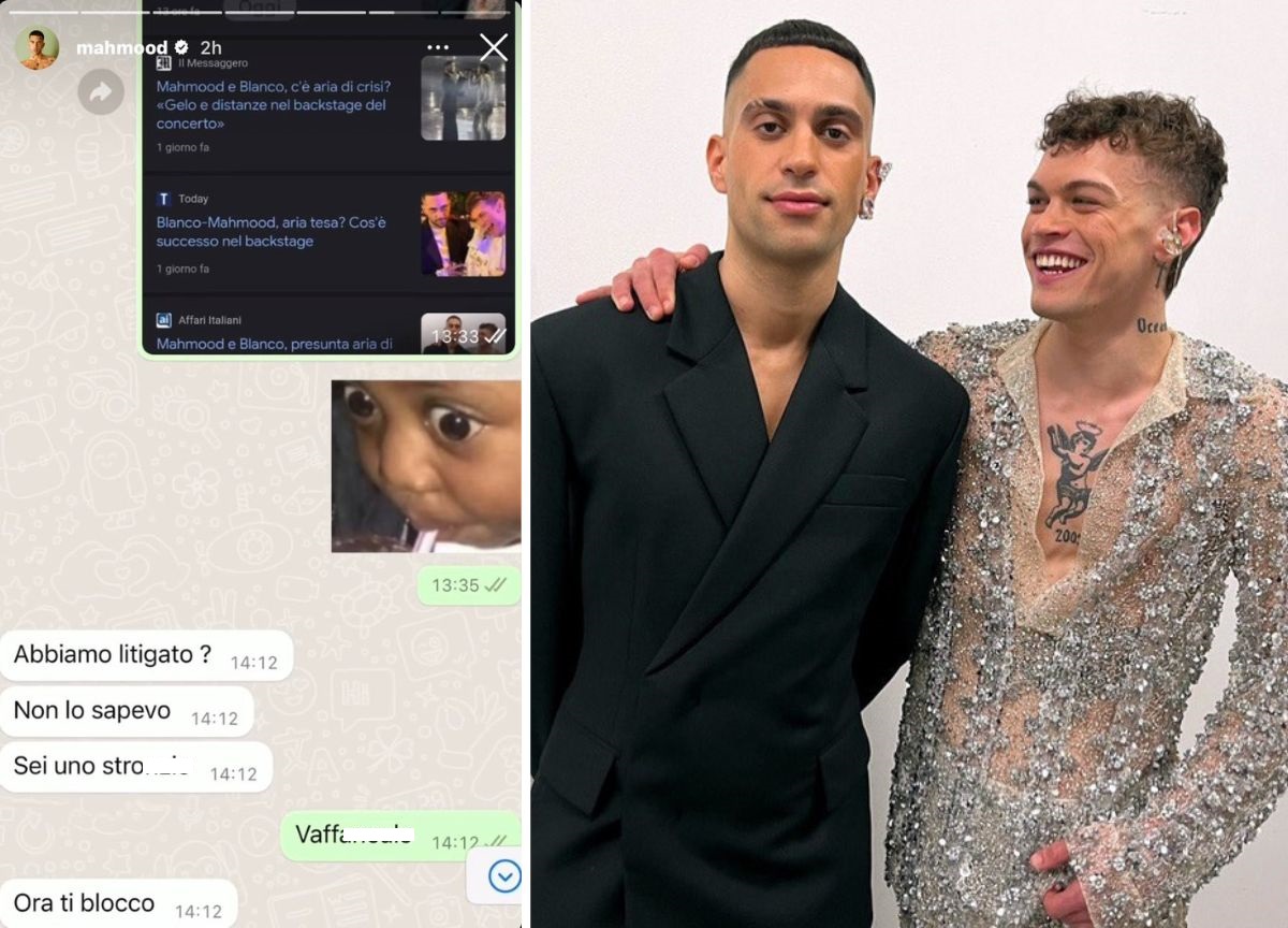 Mahmood e Blanco, la chat WhatsApp: “Abbiamo litigato? Non lo sapevo” Mahmood e Blanco, la chat WhatsApp: “Abbiamo litigato? Non lo sapevo”