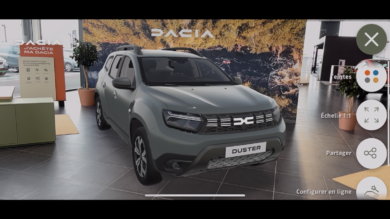 Dacia lancia AR la app di realtà aumentata ingegnosa e utile