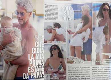 Roberto Farnesi e la prima estate da papà della piccola Mia