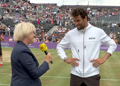 Tennis, “sto per piangere!”: il bel complimento di Berrettini alla giornalista della BBC