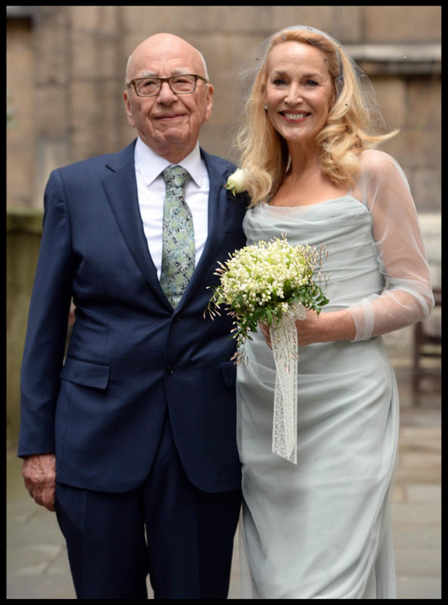 Murdoch e Jerry Hall sull’orlo del divorzio: ma il suo impero è al sicuro