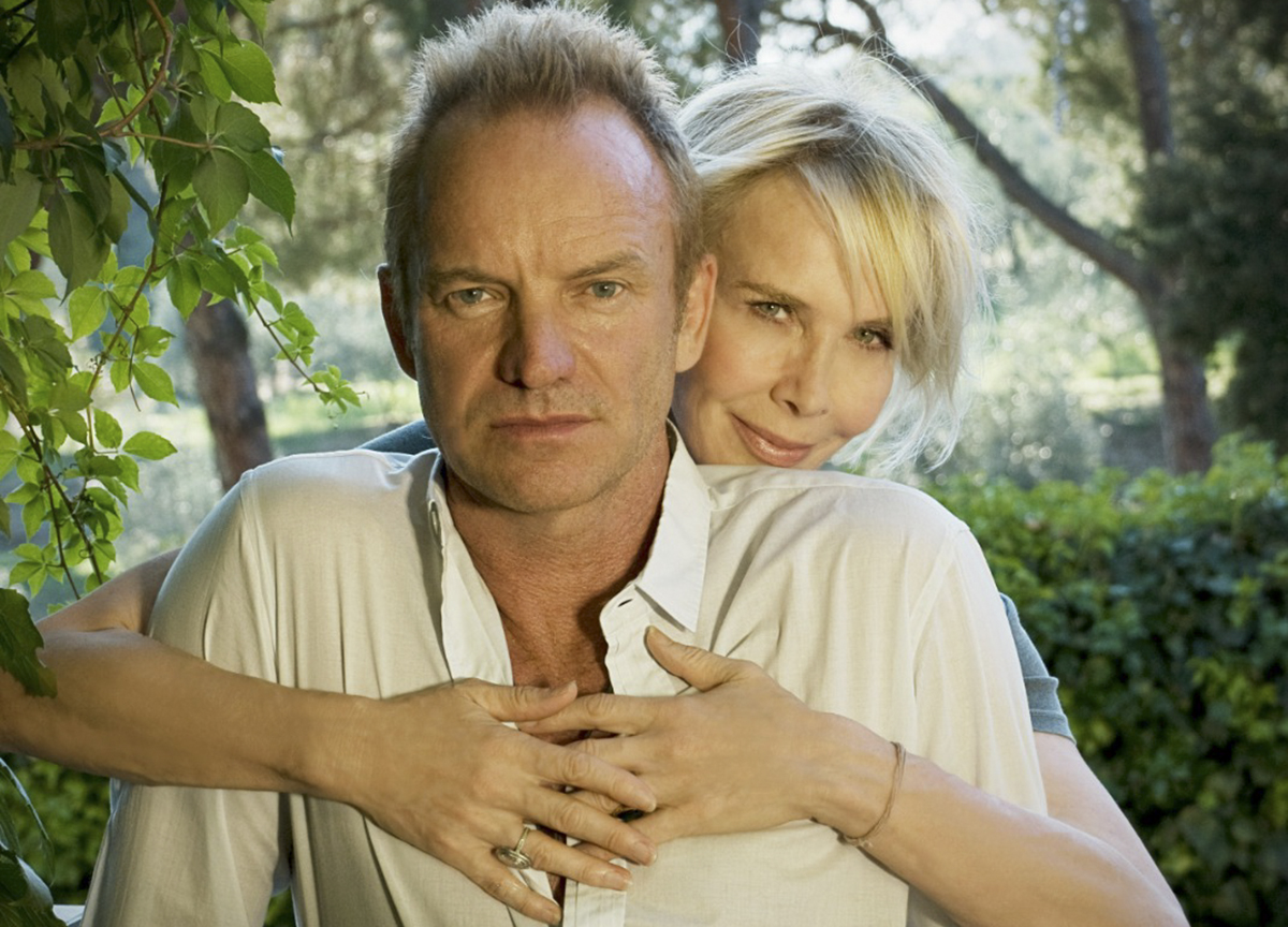 Sting e Trudie preparano le nozze di perla, con i vini de “Il Palagio”