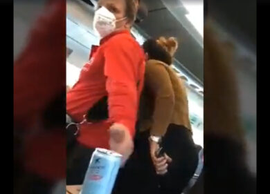 Lite in treno: uomo senza mascherina… scoppia il caos