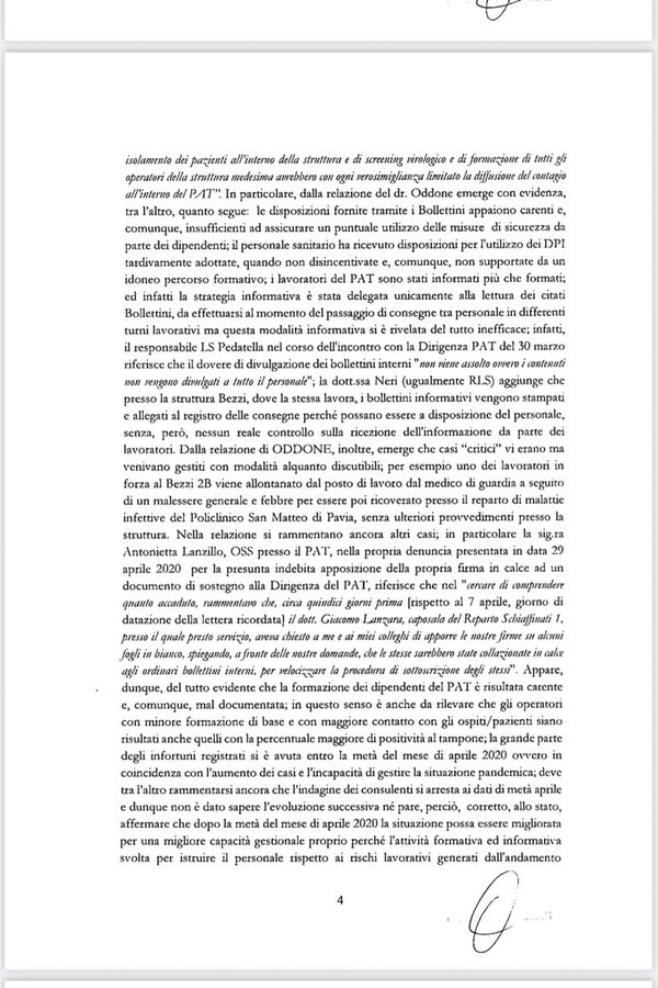 Trivulzio, il giudice: “Indagate”. Respinta l’archiviazione richiesta dal pm