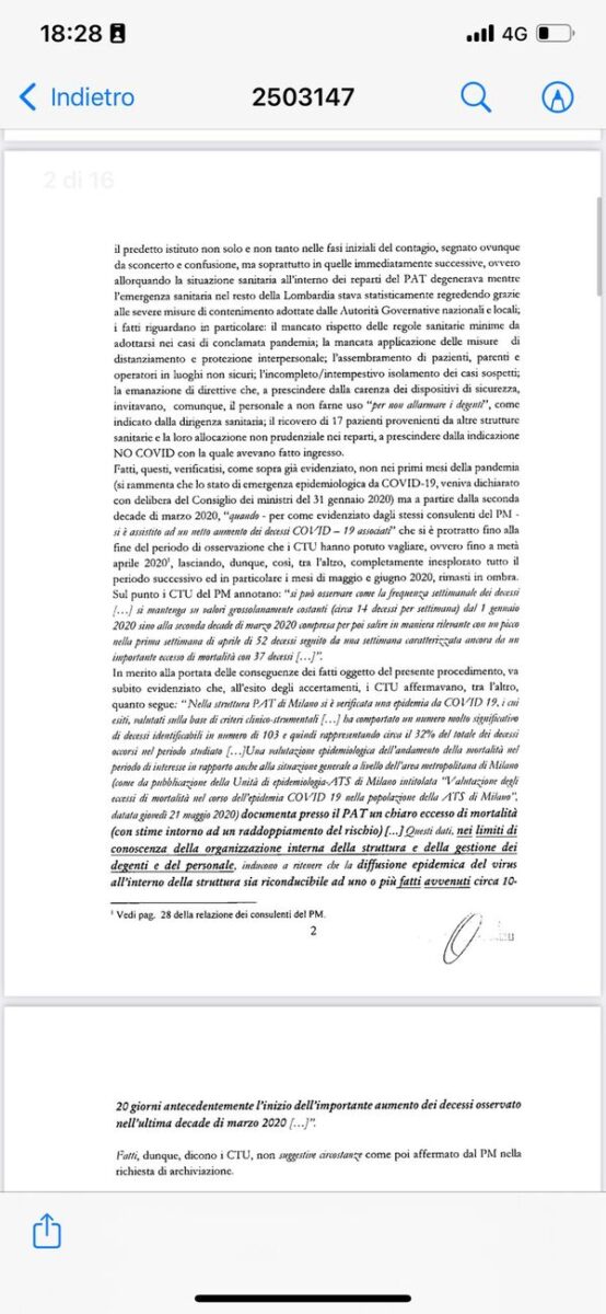Trivulzio, il giudice: “Indagate”. Respinta l’archiviazione richiesta dal pm