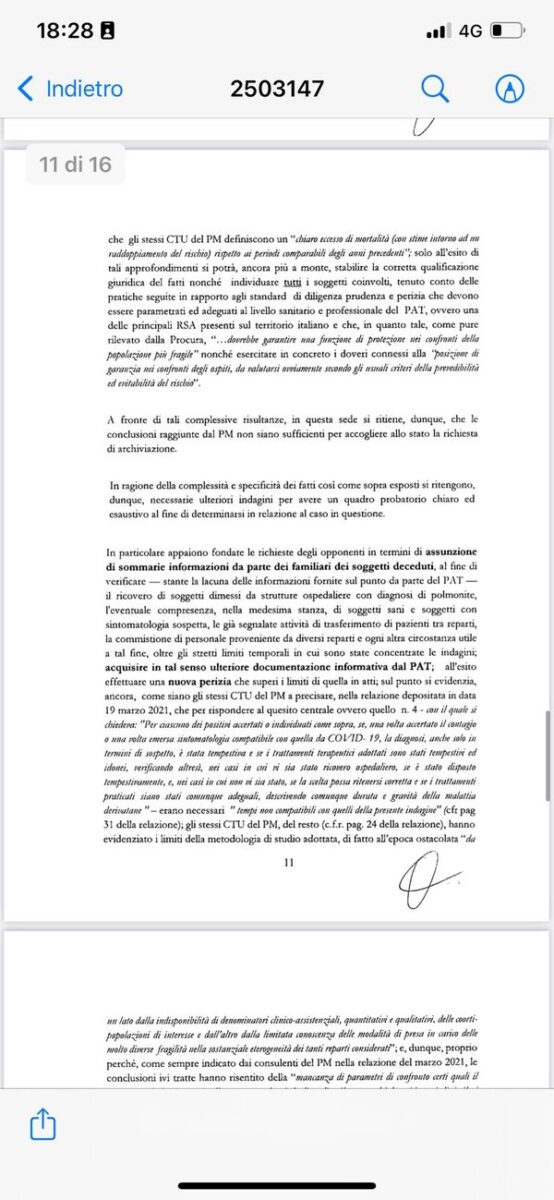 Trivulzio, il giudice: “Indagate”. Respinta l’archiviazione richiesta dal pm